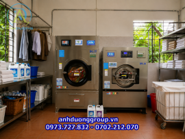 Máy giặt công nghiệp cho khu du lịch tại Hạ Long