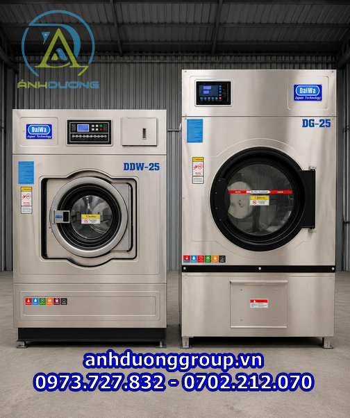 Máy Giặt Công Nghiệp Cho Xưởng Giặt Là – Giao Lắp Đặt Tại Lạng Sơn