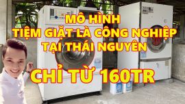 Giá máy giặt công nghiệp cũ nhật bãi tại Thái Nguyên