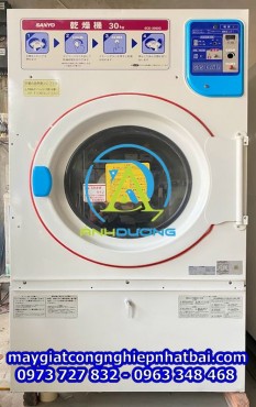 Máy sấy công nghiệp Sanyo 30kg Nhật Bản