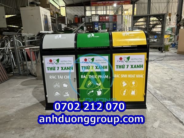 Hướng dẫn chọn mua sản phẩm thùng rác inox loại 3 ngăn tốt nhất